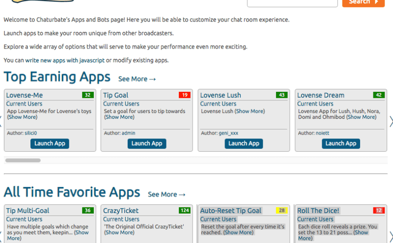 Chaturbate Apps Panel