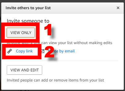 How to get a link to my amazon wishlist