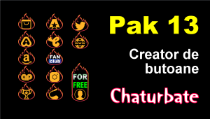 Read more about the article Pak 13 – Creator de butoane și pictograme social media pentru Chaturbate