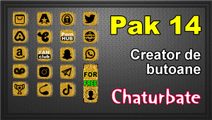 Pak 14 – Generator de butoane și pictograme pentru Chaturbate