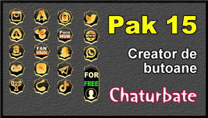 Pak 15 – Generator de butoane și pictograme pentru Chaturbate