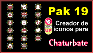 Lee más sobre el artículo Pak 19 – Generador de iconos y botones de redes sociales para Chaturbate