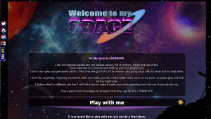 Design 38 - Chaturbate BIO profile already created