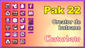 Read more about the article Pak 22 – Generator de butoane și pictograme pentru Chaturbate