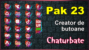 Pak 23 – Generator de butoane și pictograme pentru Chaturbate