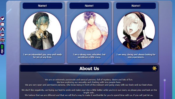 Design 50 - Chaturbate BIO profile already created
