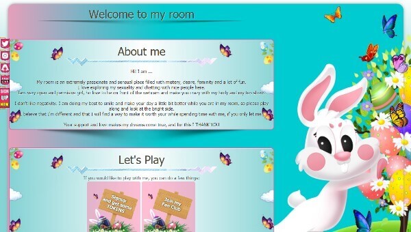 Design 54 - Chaturbate BIO profile already created