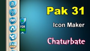 Pak 31 - FREE Chaturbate Social Media Button and Icon Maker
