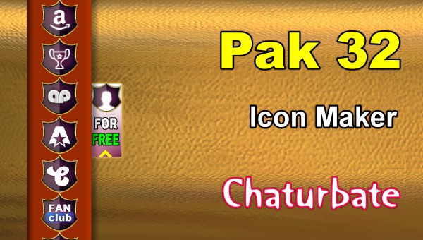 Pak 32 - FREE Chaturbate Social Media Button and Icon Maker