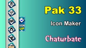 Pak 33 - FREE Chaturbate Social Media Button and Icon Maker