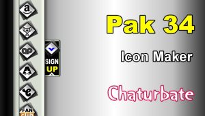 Pak 34 - FREE Chaturbate Social Media Button and Icon Maker