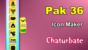 Pak 36 - FREE Chaturbate Social Media Button and Icon Maker