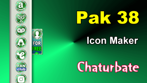 Pak 38 - FREE Chaturbate Social Media Button and Icon Maker
