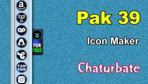 Pak 39 - FREE Chaturbate Social Media Button and Icon Maker