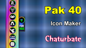 Pak-40-FREE-Chaturbate-Social-Media-Button-and-Icon-Maker