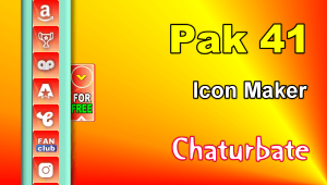 Pak 41 - FREE Chaturbate Social Media Button and Icon Maker