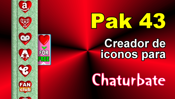 Pak 43 - Generador de iconos y botones de redes sociales para Chaturbate
