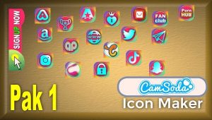 CamSoda - Pak 1 - Social Media Icon Maker Online Tool