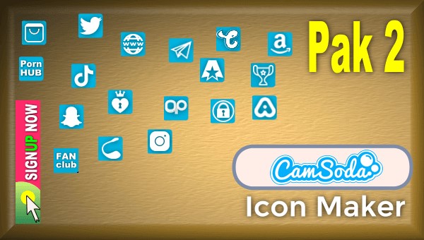 CamSoda - Pak 2 - Social Media Icon Maker Online Tool