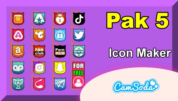 CamSoda - Pak 5 - Social Media Icon Maker Online Tool