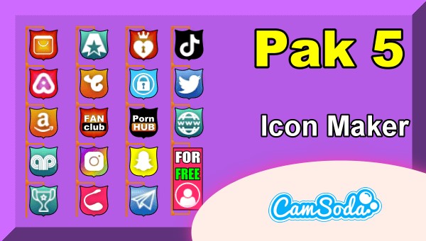 CamSoda – Pak 5 – Social Media Icon Maker Online Tool