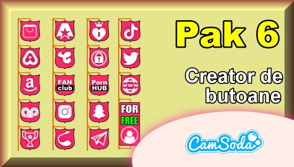 CamSoda - Pak 6 - Generator de butoane și pictograme social media