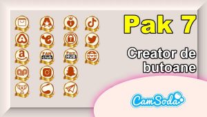CamSoda – Pak 7 – Generator de butoane și pictograme social media