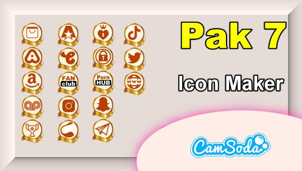CamSoda - Pak 7 - Social Media Icon Maker Online Tool