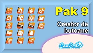 CamSoda - Pak 9 - Generator de butoane și pictograme social media