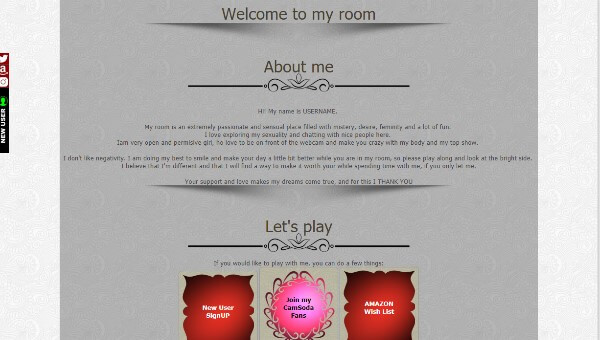 Camsoda Desen 2 - Cod complet deja creat pentru biogtafia ta pe site-ul Camsoda