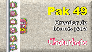 Lee más sobre el artículo Pak 49 – Generador de iconos y botones de redes sociales para Chaturbate