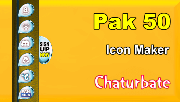 Pak-50-FREE-Chaturbate-Social-Media-Button-and-Icon-Maker - Erotic Video Chat at Home Pak 50 - FREE Chaturbate Social Media Button and Icon Maker