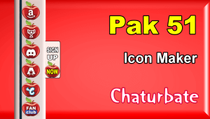 Pak 51 - FREE Chaturbate Social Media Button and Icon Maker