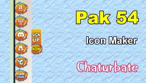 Pak 54 - FREE Chaturbate Social Media Button and Icon Maker