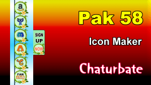 Pak 58 - FREE Chaturbate Social Media Button and Icon Maker