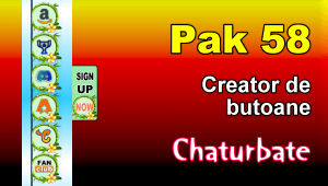 Pak 58 – Generator de butoane și pictograme pentru Chaturbate