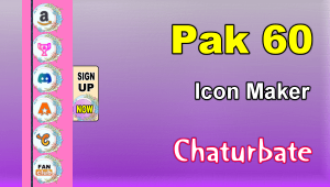 Pak 60 - FREE Chaturbate Social Media Button and Icon Maker