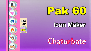 Pak 60 – FREE Chaturbate Social Media Button and Icon Maker