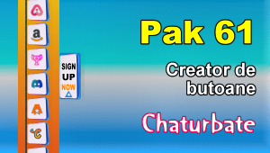 Pak 61 – Generator de butoane și pictograme pentru Chaturbate