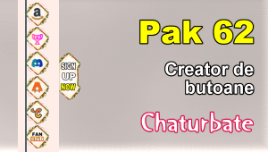 Pak 62 - Generator de butoane și pictograme pentru Chaturbate