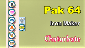 Pak 64 - FREE Chaturbate Social Media Button and Icon Maker