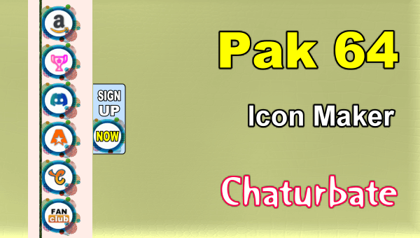 Pak-64-FREE-Chaturbate-Social-Media-Button-and-Icon-Maker - Erotic Video Chat at Home Pak 64 - FREE Chaturbate Social Media Button and Icon Maker