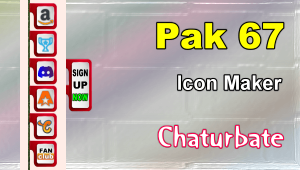 Pak 67 – FREE Chaturbate Social Media Button and Icon Maker