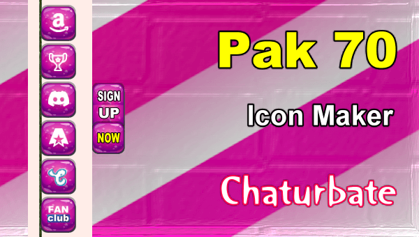 Pak 70 - FREE Chaturbate Social Media Button and Icon Maker - Erotic Video Chat at Home Pak 70 - FREE Chaturbate Social Media Button and Icon Maker