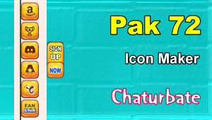 Pak 72 - FREE Chaturbate Social Media Button and Icon Maker