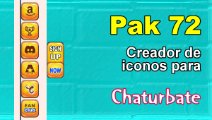 Pak 72 – Generador de iconos y botones de redes sociales para Chaturbate