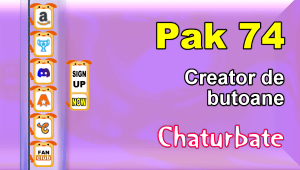 Pak 74 - Generator de butoane și pictograme pentru Chaturbate