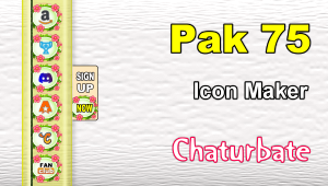 Pak 75 – FREE Chaturbate Social Media Button and Icon Maker