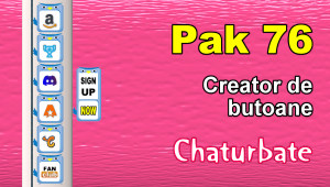 Pak 76 – Generator de butoane și pictograme pentru Chaturbate