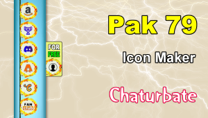 Pak 79 - FREE Chaturbate Social Media Button and Icon Maker